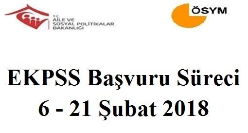 2018-EKPSS Başvuruları 6-21 Şubat 2018 Tarihleri Arasında Alınıyor