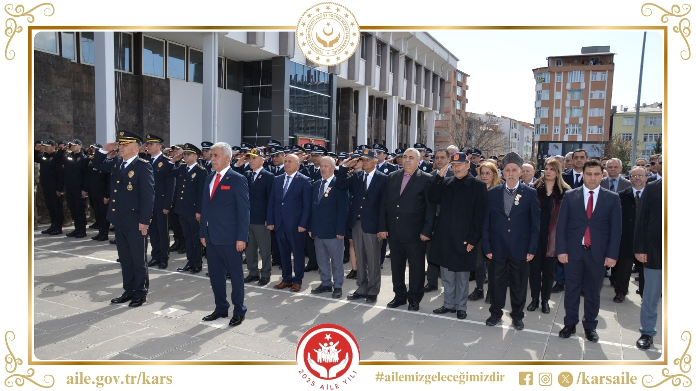 İl Müdürümüz Mustafa TOSUNOĞLU, Polis Teşkilatının 180. kuruluş yıl dönümü vesilesiyle  düzenlenen Çelenk Sunma programına katıldı.
