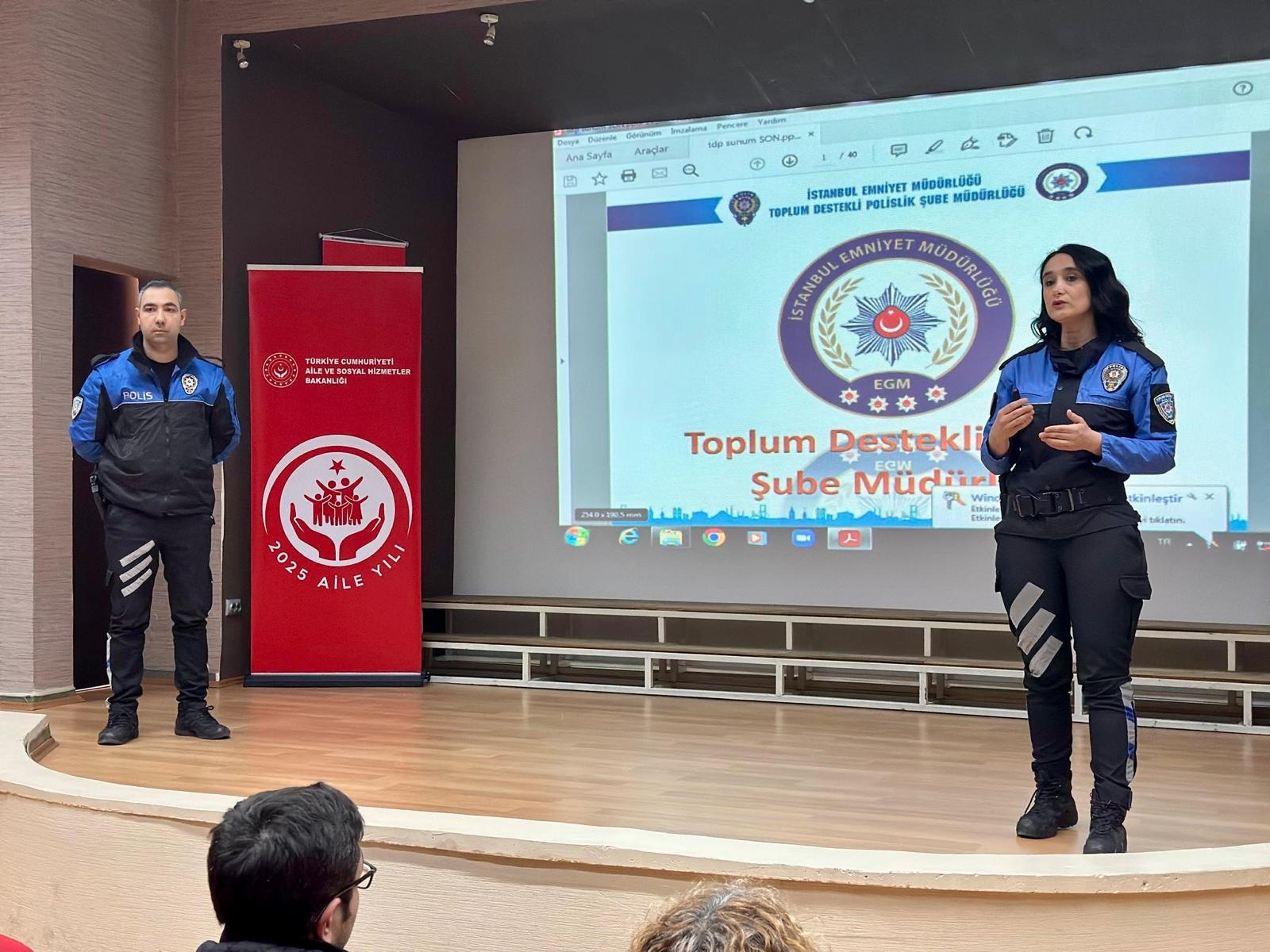 Müdürlüğümüz Eğitim Birimi ile İstanbul İl Emniyet Müdürlüğü iş birliğinde bir eğitim programı düzenlenmiştir.