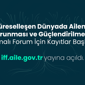 Uluslararası Aile Forumu Resmi Web Sitesi Yayında - fotoğraf 1