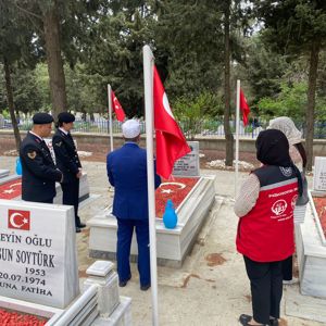 Şehit Jandarma Er Levent ÇENBELİ Kabri Başında Dualar İle Anıldı. - fotoğraf 1