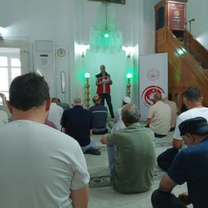 İlimiz Genelindeki Camilerde Cuma Namazı Öncesi Koruyucu ve Önleyici Hizmetlerimiz Kapsamında Farkındalık Eğitimlerimiz Devam Ediyor. - fotoğraf 3