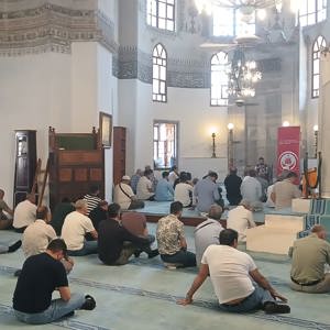İlimiz Genelindeki Camilerde Cuma Namazı Öncesi Koruyucu ve Önleyici Hizmetlerimiz Kapsamında Farkındalık Eğitimlerimiz Devam Ediyor. - fotoğraf 1