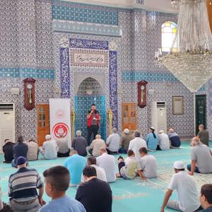 İlimiz Genelindeki Camilerde Cuma Namazı Öncesi Koruyucu ve Önleyici Hizmetler Kapsamında Farkındalık Eğitimleri Devam Etmektedir - fotoğraf 1