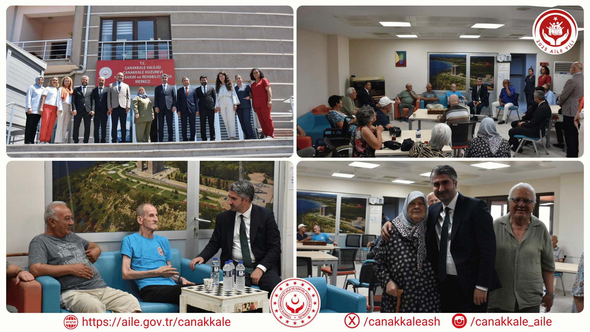 Bakan Yardımcımız Sayın Zafer TARIKDAROĞLU, Çanakkale Huzurevi Yaşlı Bakım ve Rehabilitasyon Merkezi Müdürlüğümüzü Ziyaret Etti