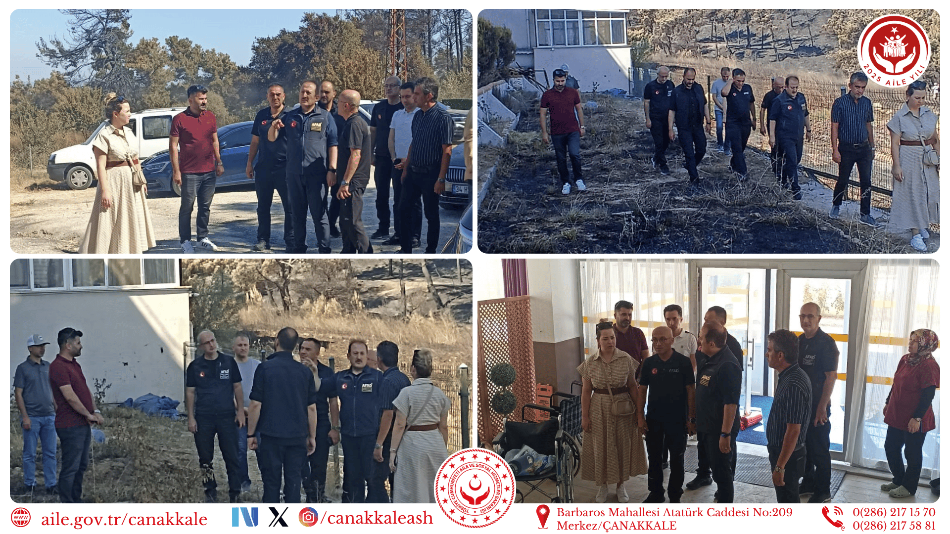 AFAD Başkanı Sayın Ali Hamza PEHLİVAN Tahliye Edilen Yaşlı Bakım Merkezi’ne İncelemede Bulundu