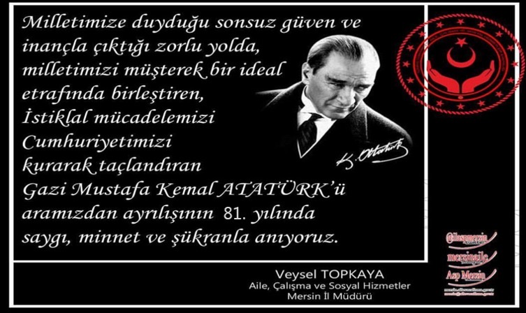 Il Mudurumuz Veysel TOPKAYA 'nin 10 Kasim Mesaji