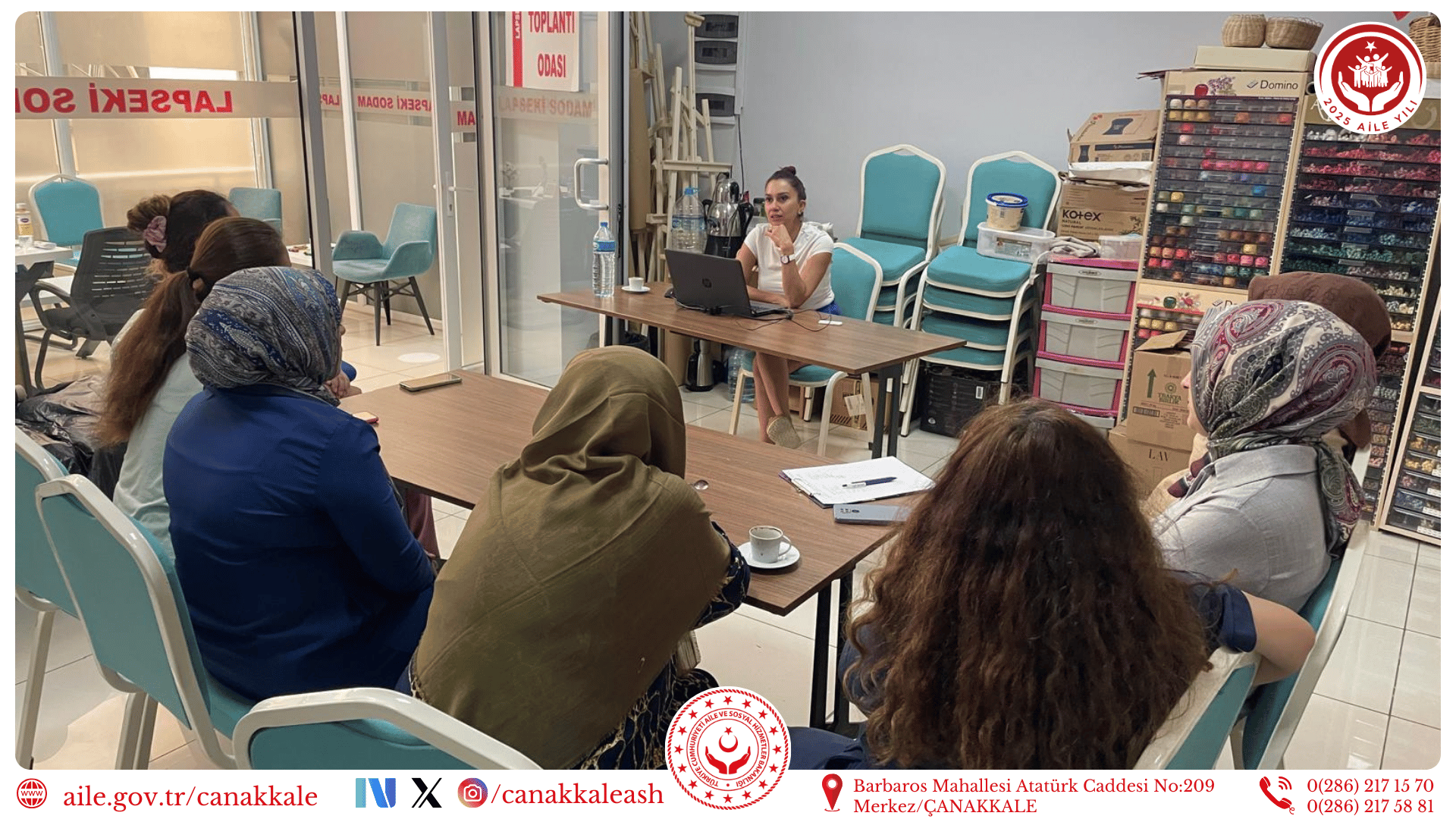 Lapseki SODAM’da Aile İçi İletişim Eğitimi