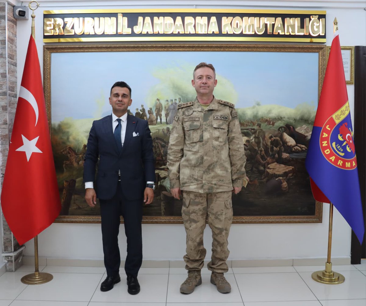 Erzurum İl Jandarma Komutanlığı ile İş Birliği Görüşmesi