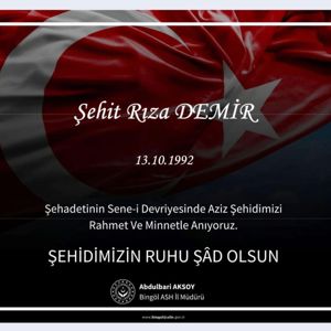Sene_i devriyelerinde şehitlerimizi rahmet ve minnet ile yad ediyoruz. Ruhları şad mekanları cennet olsun.  - fotoğraf 2