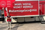 Depremle Yaraların Sarılması İçin Mobil Sosyal Hizmet Aracı Sındırgı'da