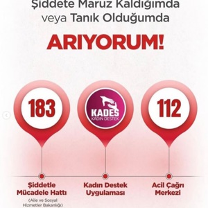 Alo 183 Şiddetle Mücadele Hattı, 112 Acil Çağrı Merkezi ve KADES ile Sizin İçin Buradayız - fotoğraf 4