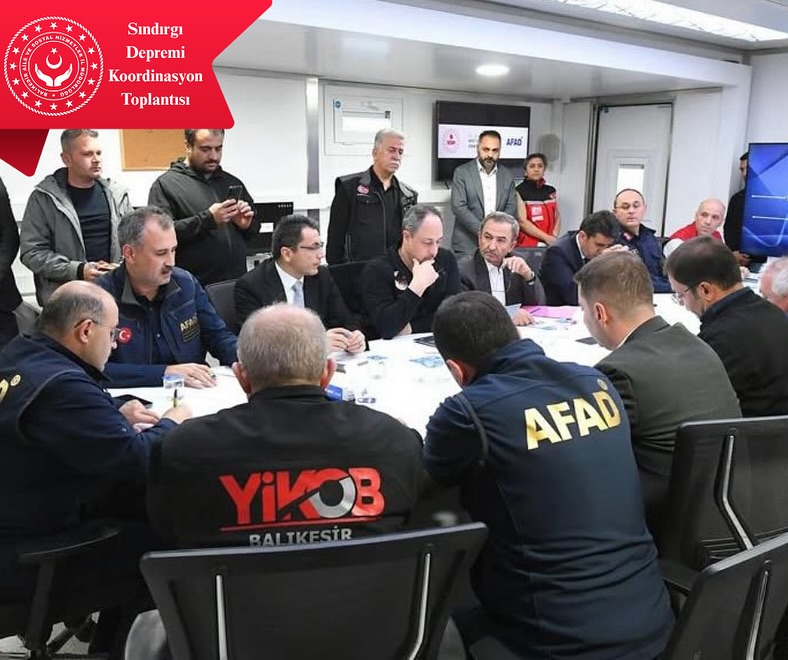 Deprem Sonrası Çalışmalar Vali Sayın İsmail USTAOĞLU Başkanlığında Değerlendirildi