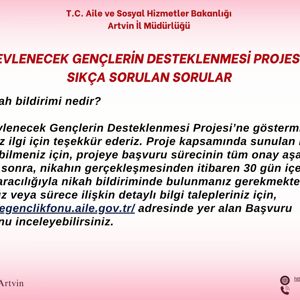 Evlenecek Gençlerin Desteklenmesi Projesi Sıkça Sorulan Sorular - fotoğraf 7