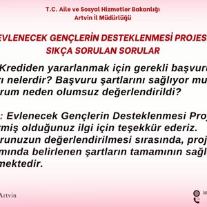 Evlenecek Gençlerin Desteklenmesi Projesi Sıkça Sorulan Sorular - fotoğraf 10