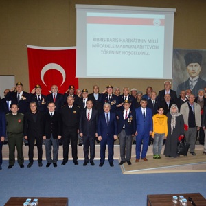 İlimizdeki Kıbrıs Gazilerimize Milli Mücadele Madalyaları Takdim Edildi. - fotoğraf 1