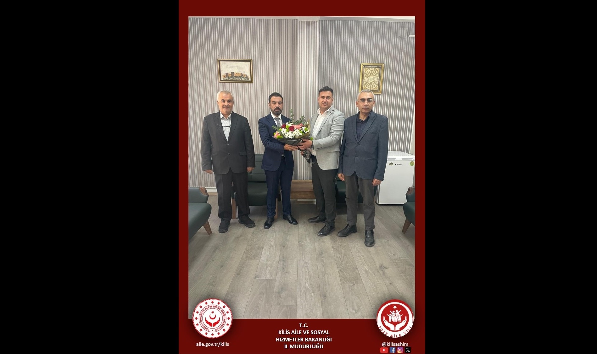 Kilis Aile ve Sosyal Hizmetler İl Müdürü olarak görevlendirilen Müslüm Ferdi BOZKURT’a yeni görevinde başarılar dileriz.