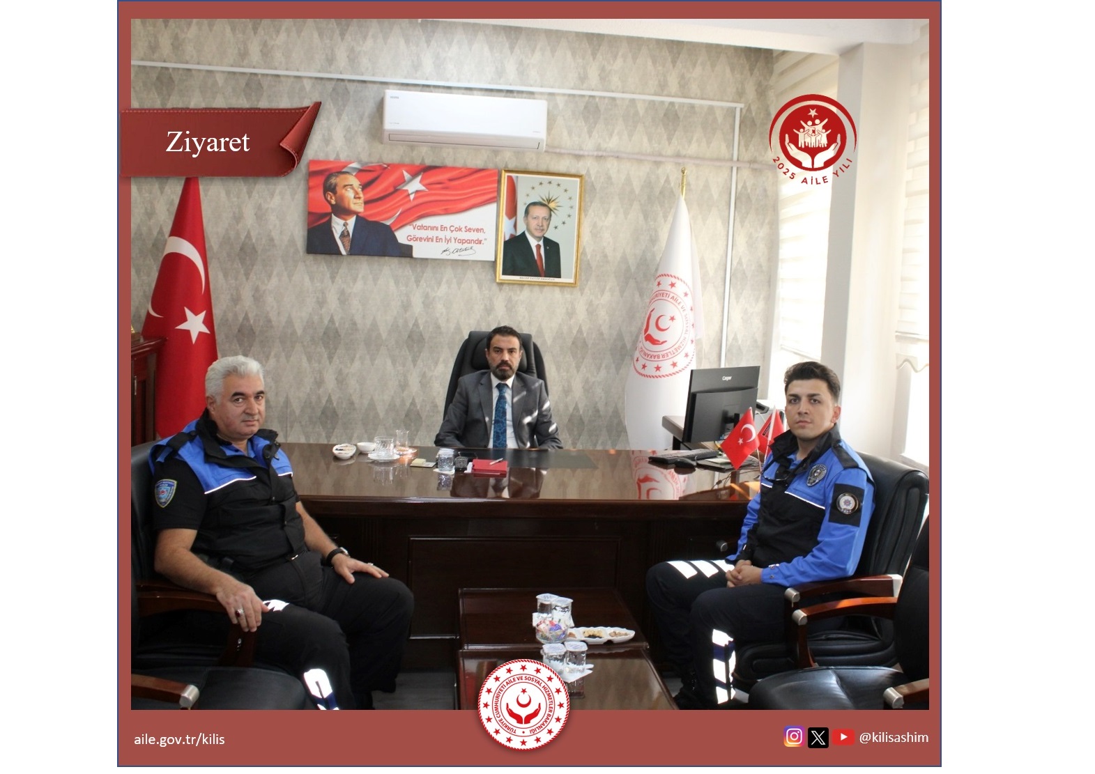 Toplum Destekli Polislik Şube Müdürlüğü Yetkilileri Hayırlı Olsun Ziyaretinde Bulundular