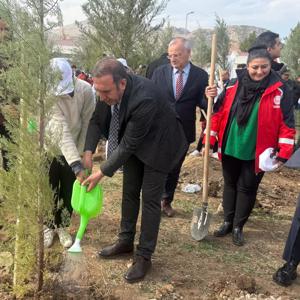  Dicle Kral Kızı Gençlik Kampı’nda Fidan Dikimi Etkinliği  - fotoğraf 7
