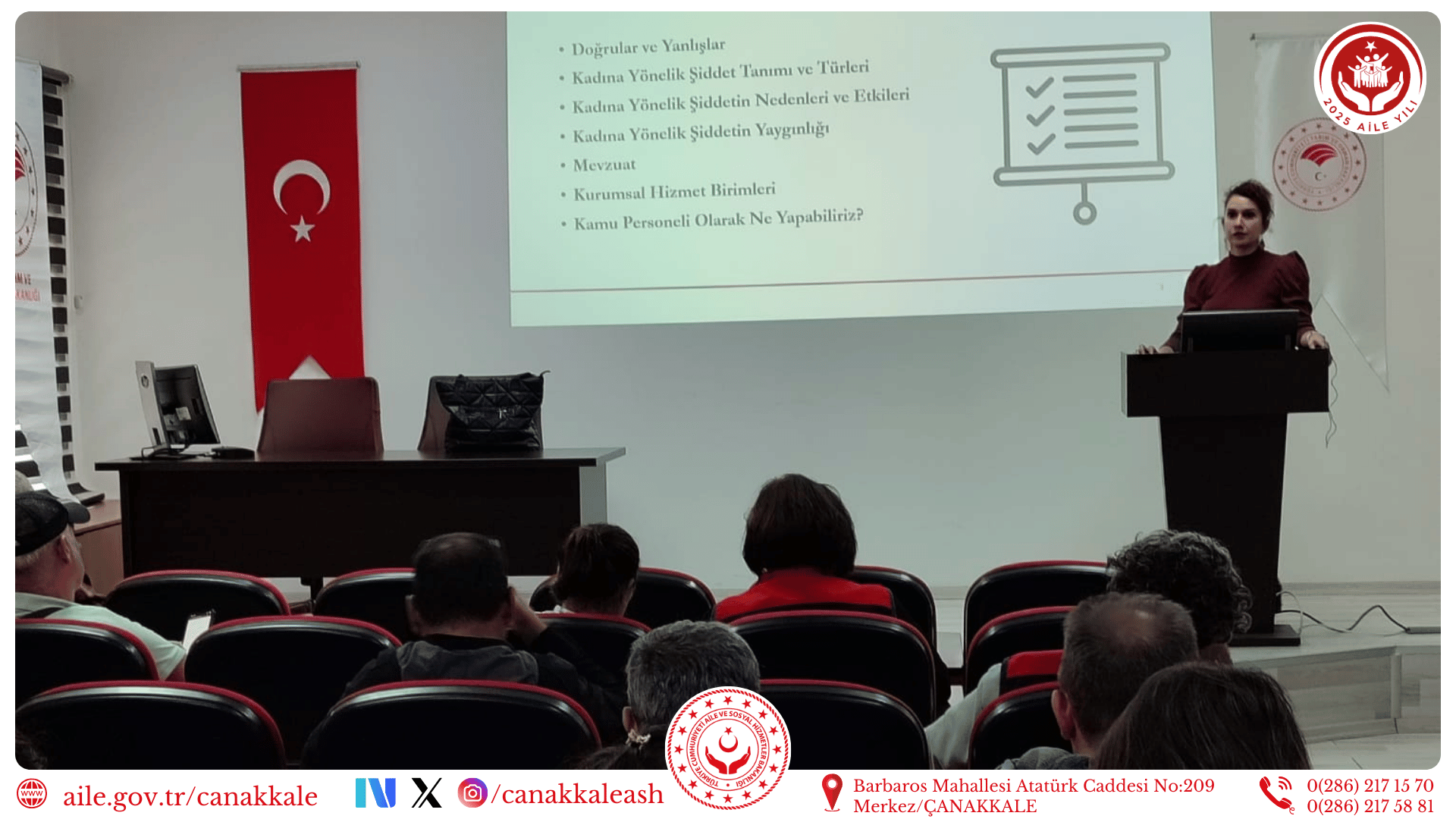 🟣 Kadına Yönelik Şiddetle Mücadele Farkındalık Semineri