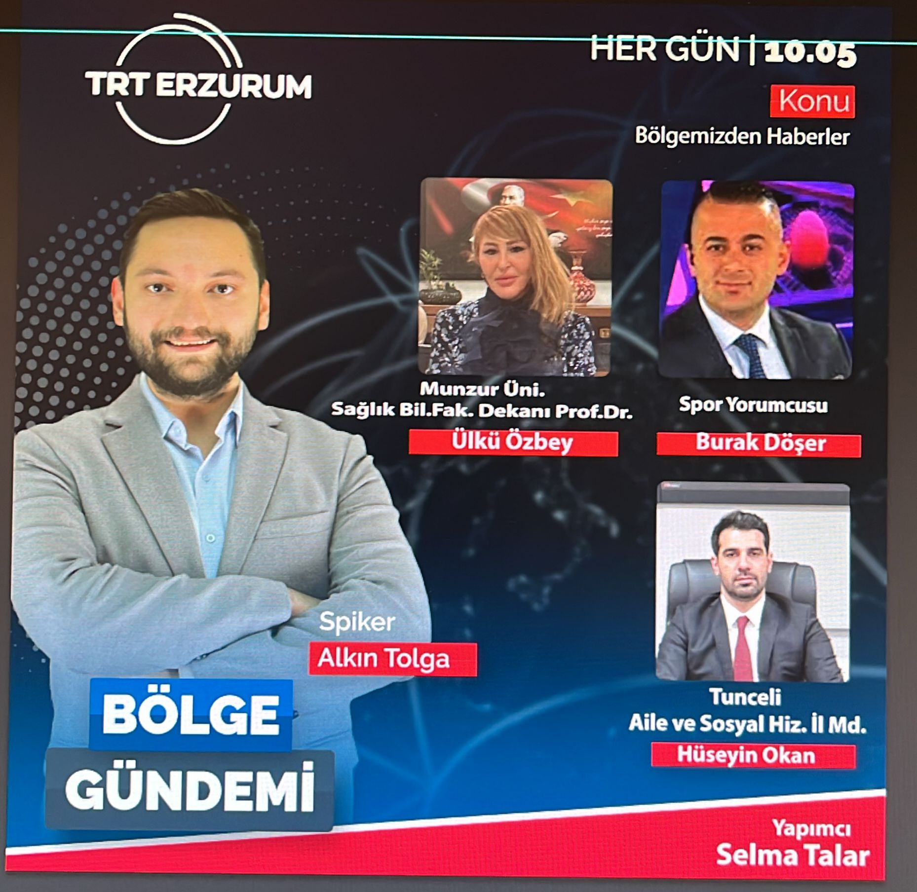 İl Müdürümüz Sayın Hüseyin Okan, TRT Erzurum Kanalında Canlı Yayına Konuk Olacak