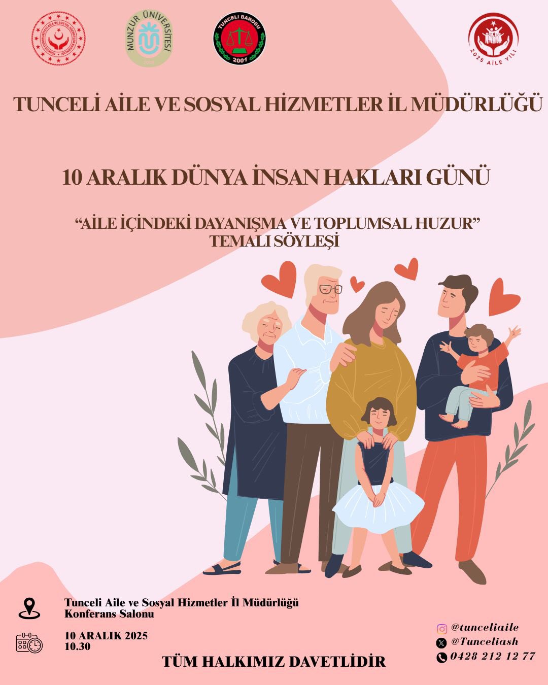  “Aile İçindeki Dayanışma ve Toplumsal Huzur” Konulu Söyleşi