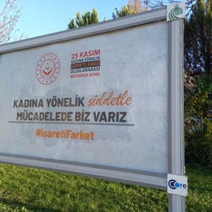 Kadına Yönelik Şiddetle Mücadele Kapsamında İlimizde Bulunan Panolara Pankart Asıldı. - fotoğraf 2