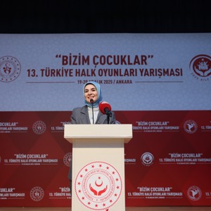 Aile ve Sosyal Hizmetler Bakanımız Göktaş, “Bizim Çocuklar” 13. Türkiye Halk Oyunları Yarışması açılışına katıldı - fotoğraf 1
