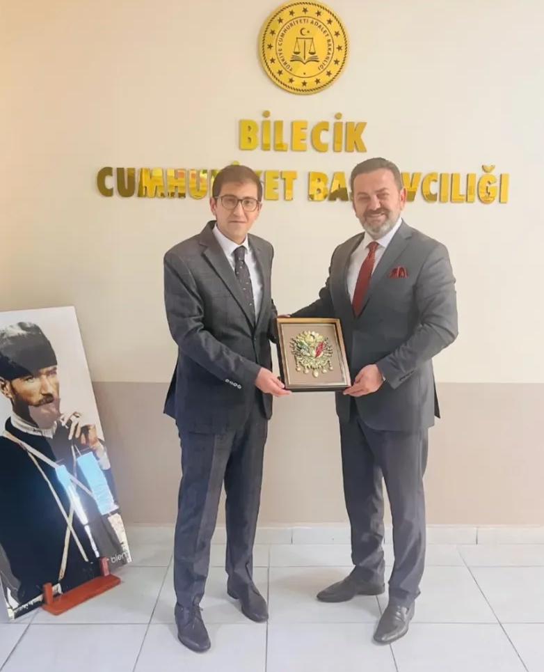 İl Müdürümüz Nejat İLHAN, Bilecik Cumhuriyet Başsavcısı Sayın Burak OLGUN'u Makamında Ziyaret Etti