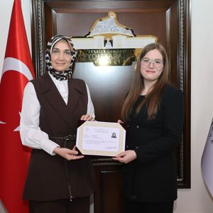 Valimiz Doç. Dr. Kübra Güran Yiğitbaşı'ndan Özverili Çalışmalara Teşekkür Belgesi - fotoğraf 2