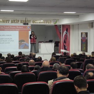 Ünye ilçemizde okul idarecileri ve rehber öğretmenlere, Çocuk Koruma Kanunu ile Ailenin Korunması ve Kadına Karşı Şiddetin Önlenmesine Dair Kanun kapsamında farkındalık eğitimi düzenlenmiştir. - fotoğraf 1