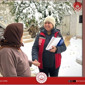 İl Müdürlüğümüze bağlı Sosyal Hizmet Merkezi Müdürlüğü  personeli tarafından evinde yalnız yaşayan ve tek ebeveynli ailelerimizi ziyaret edip, acil ihtiyaçlarını tespit ediyoruz. - fotoğraf 2