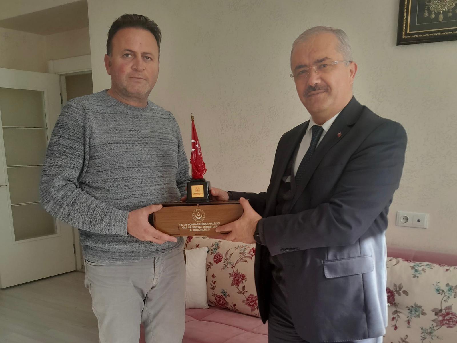 İl Müdürümüz Sayın Bilal Erdoğan'ın Gazimiz Şemsettin Çal'a Ziyareti