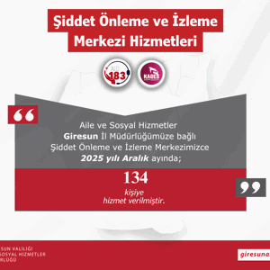 Giresun Aile ve Sosyal Hizmetler İl Müdürlüğü olarak Bakanlığımız hizmetleri ilimizdeki Aralık Ayı Verileri; - fotoğraf 8