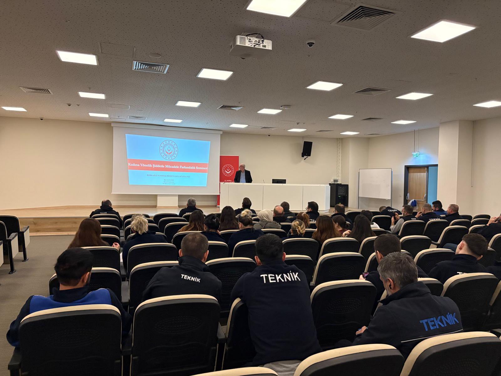 Kadına Yönelik Şiddetle Mücadele kapsamında farkındalık kazandırıyoruz