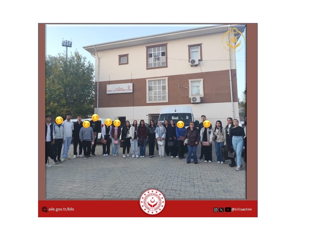 Müdürlüğümüze bağlı hizmet vermekte olan Kilis Sosyal Hizmet Merkezi Müdürlüğü ile Kilis 7 Aralık Üniversitesi iş birliği içerisinde 'Sosyal Duyarlılık Dersi ,Gönüllülük Çalışması ve Topluma Hizmet Uygulamaları' projesi kapsamında bir araya geldik.
