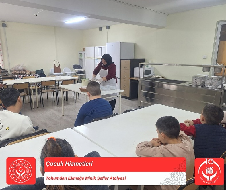 Çocuklarımıza Yönelik “Tohumdan Ekmeğe Minik Şefler Atölyesi” Gerçekleştirildi