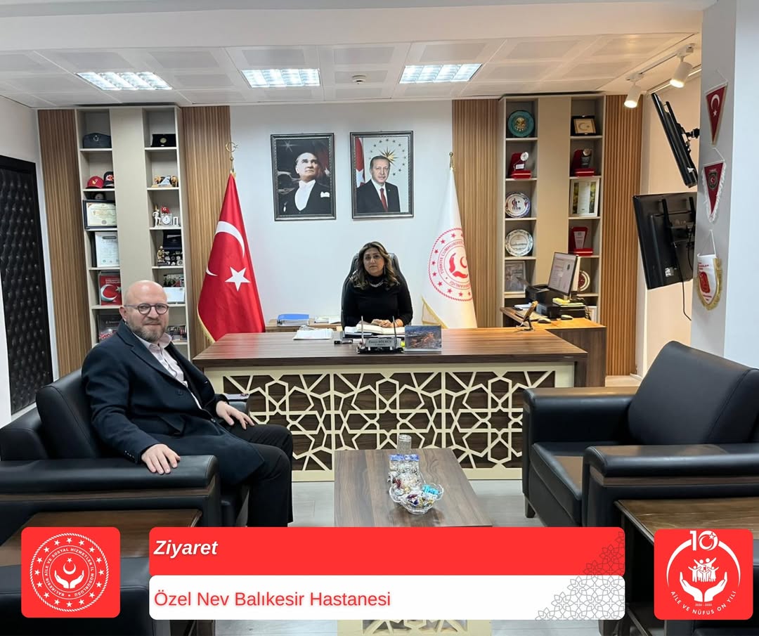 İl Müdürümüz Sayın Emine BÖÇKÜN, Nev Balıkesir – Nev Altıeylül Koordinatörü Sayın Tayfun URHAN’ı makamında ağırladı.