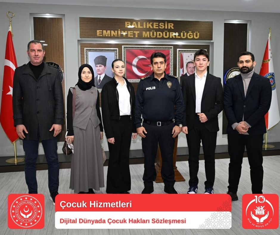 Balıkesir Çocuk Hakları Komitemiz Tarafından, İl Emniyet Müdürü Sayın Şükrü YAMAN'a Ziyaret Gerçekleştirildi