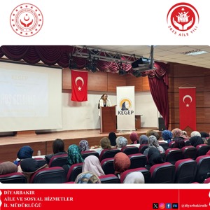 Kayapınar Sosyal Hizmet Merkezi Eğitim Birimi olarak; KEGEP Projesi ve 25 Kasım Kadına Yönelik Şiddete Karşı Uluslararası Mücadele Günü faaliyetleri kapsamında, Eğil Halk Eğitim Merkezi Konferans Salonu’nda kadın vatandaşlara yönelik “Okullaşma ve İletişim” ile “Kadına Yönelik Şiddetle Mücadelede Farkındalık” konularında eğitim verilmiştir. Program sonunda katılımcılara bilgilendirici broşürler dağıtılmıştı - fotoğraf 1