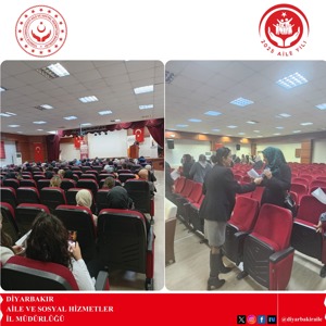 Kayapınar Sosyal Hizmet Merkezi Eğitim Birimi olarak; KEGEP Projesi ve 25 Kasım Kadına Yönelik Şiddete Karşı Uluslararası Mücadele Günü faaliyetleri kapsamında, Eğil Halk Eğitim Merkezi Konferans Salonu’nda kadın vatandaşlara yönelik “Okullaşma ve İletişim” ile “Kadına Yönelik Şiddetle Mücadelede Farkındalık” konularında eğitim verilmiştir. Program sonunda katılımcılara bilgilendirici broşürler dağıtılmıştı - fotoğraf 2