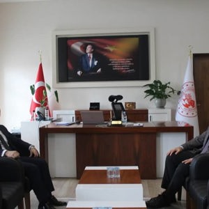 İl Müdürümüz İlkay Türkoğlu, Çine Kaymakamımız Sayın Ali Erdoğan’ı makamında ziyareti - fotoğraf 1
