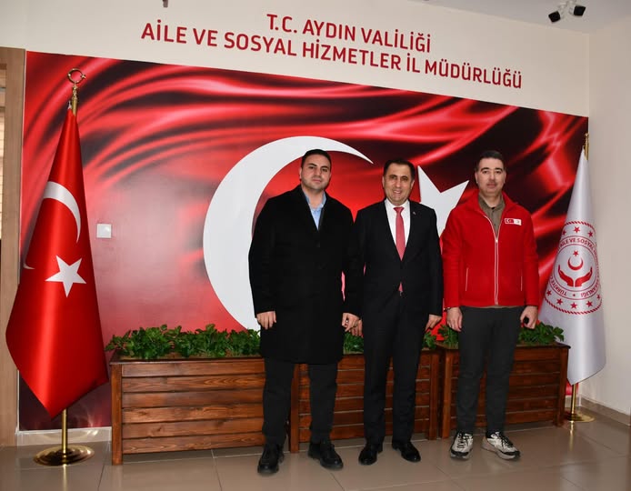 Türk Kızılayı Aydın Şube Başkanı Sn. Sefa Şık, İl Müdürümüz İlkay Türkoğlu’nu makamında ziyareti