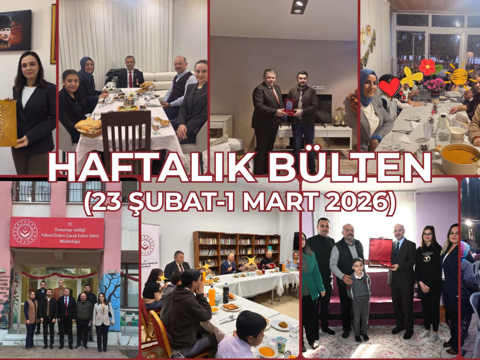 23 Şubat – 1 Mart 2026 Haftası Faaliyetlerimiz