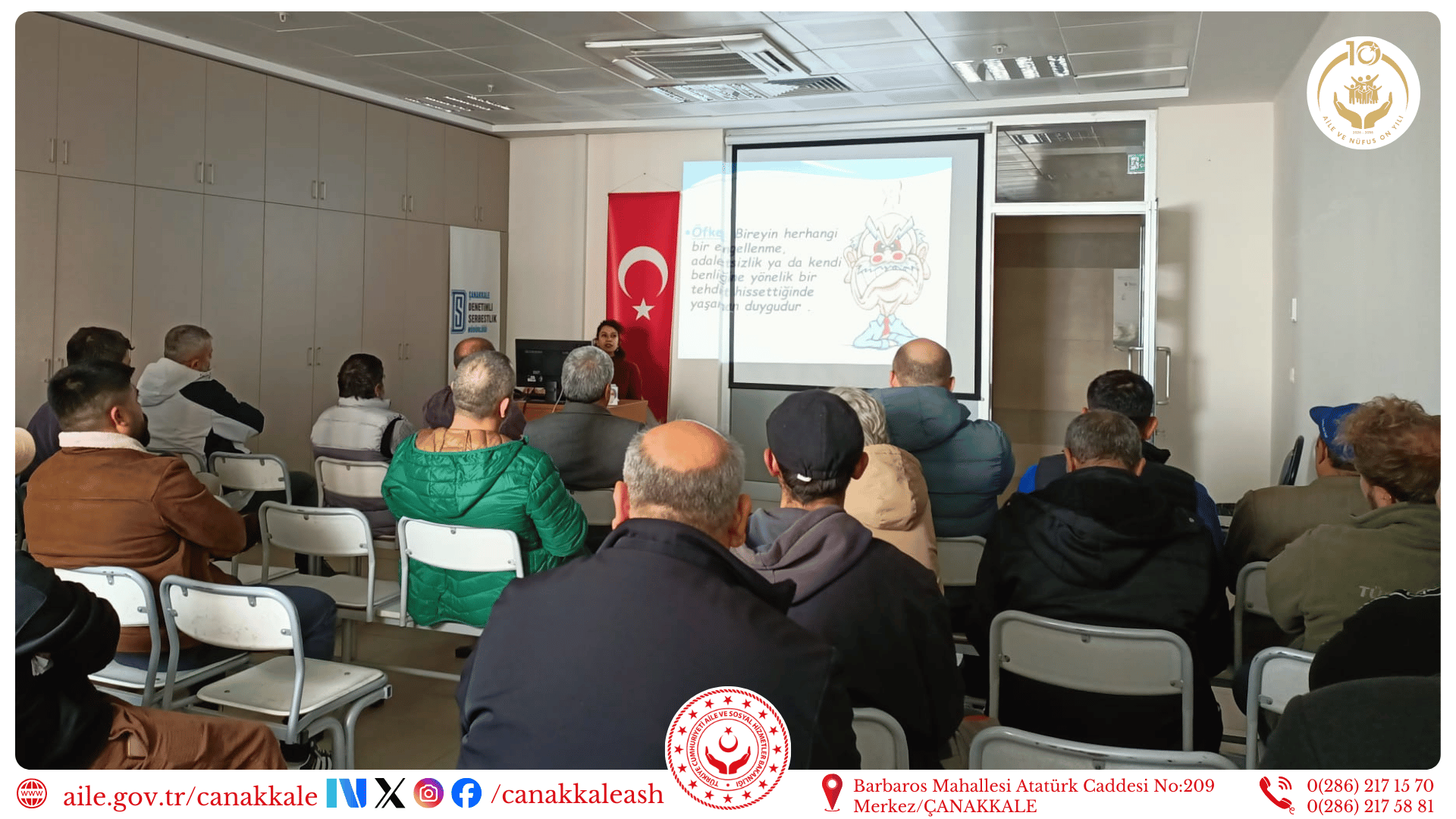 Denetimli Serbestlik Kapsamındaki Vatandaşlara Yönelik Seminer Gerçekleştirildi.