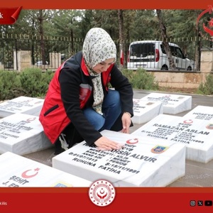 İl Müdürlüğümüz personelleri ve İl Müdür V. Ali ÇELİK tarafından Şehitlikte bakım ve onarım çalışması yapılmıştır. - fotoğraf 2