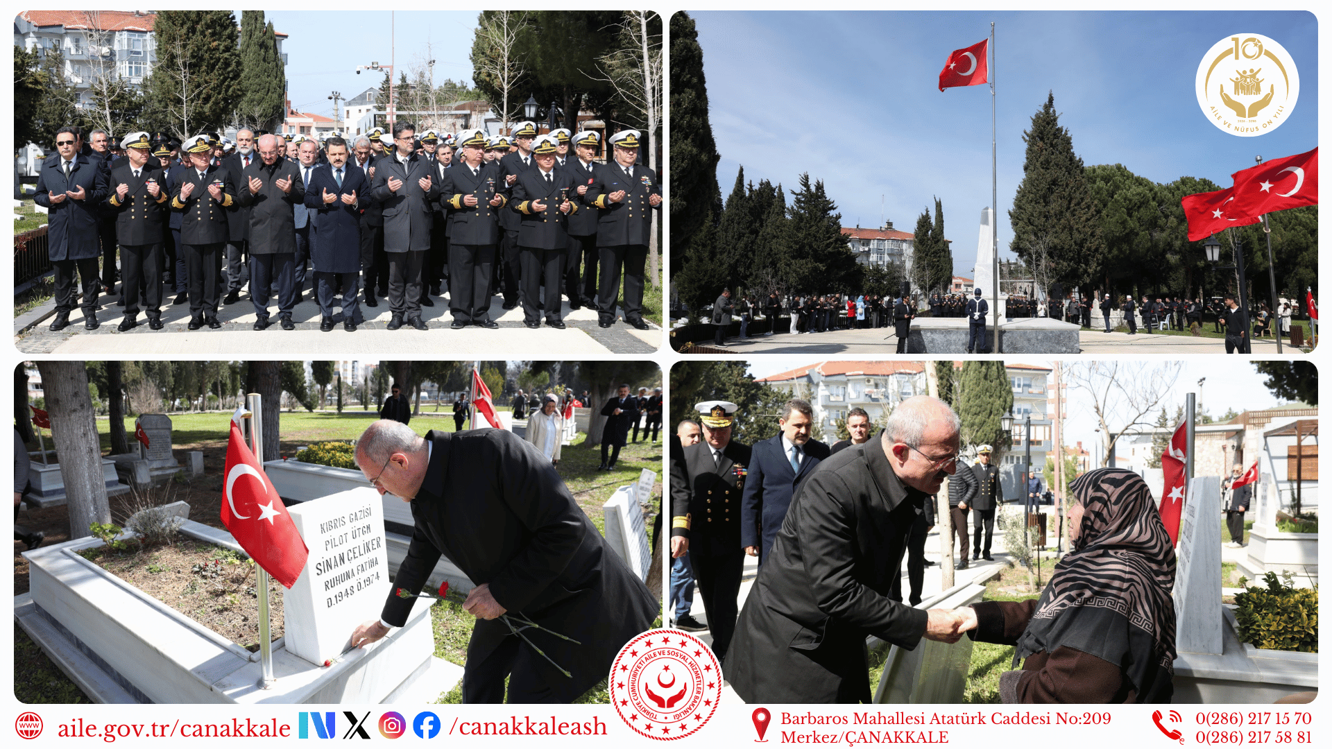 Hastane Bayırı Şehitliği’nde Anma Programı Gerçekleştirildi