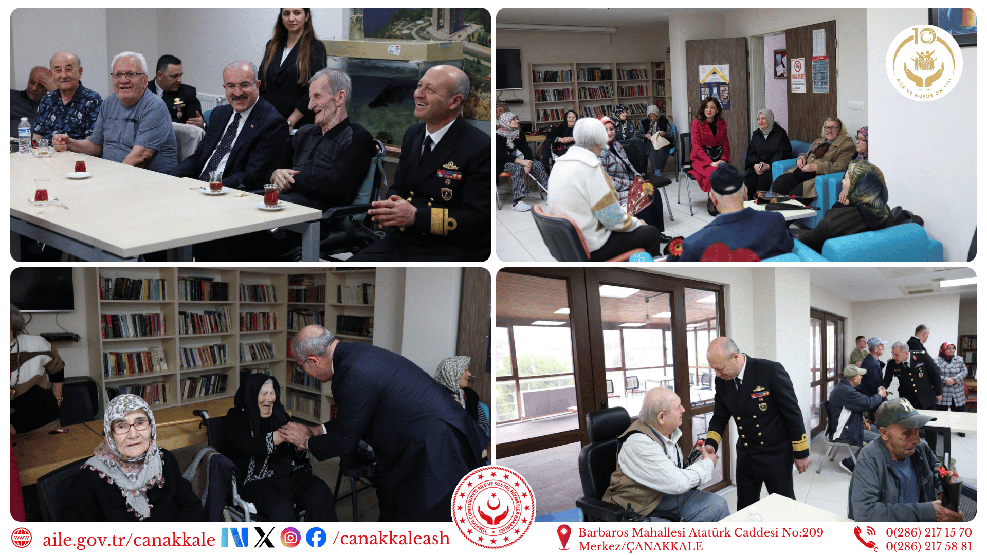 Valimiz ve İl Protokolünden Huzurevi Sakinlerimize Bayram Ziyareti 🇹🇷