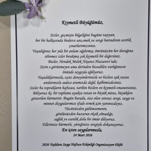 Yaşlılar Haftası Etkinliği - fotoğraf 1