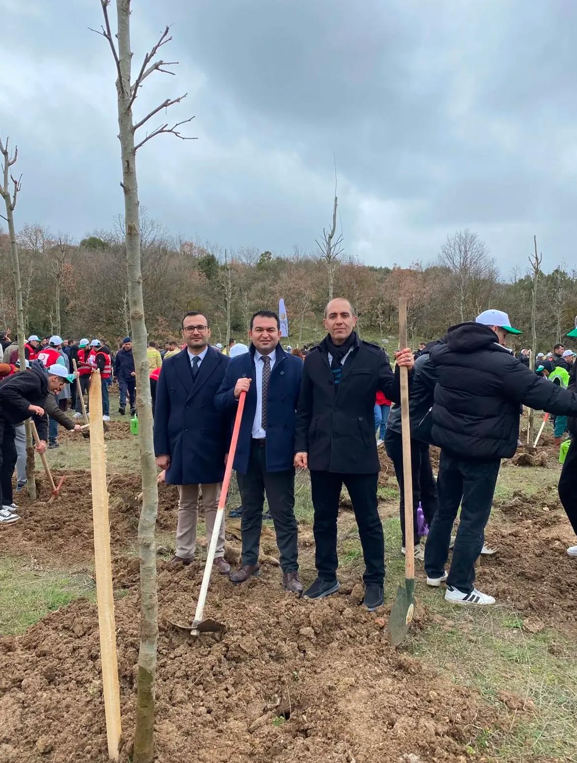 Şeyh Edebali Hatıra Ormanında Fidanlarımız Toprakla Buluştu